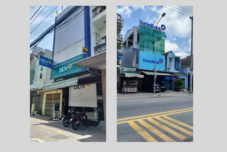 Mặt phố đường Võ Nguyên Giáp là nơi tập trung rất dịch vụ văn phòng sầm uất