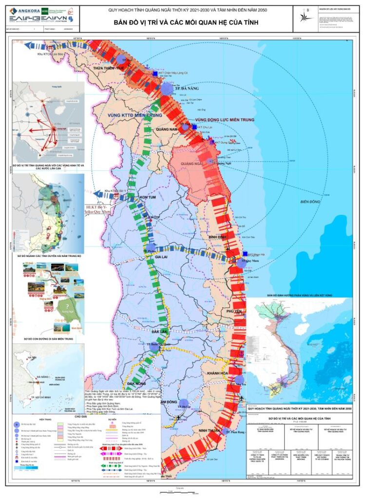 Sơ đồ vị trí quy hoạch tỉnh Quảng Ngãi 2021 - 2030